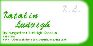 katalin ludvigh business card